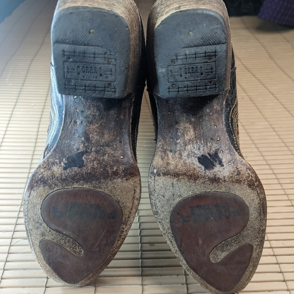Ladies Corral Boots A1951 Black~Cognac~Red Goat leather Laser cut-outs, … - Picture 12 of 12